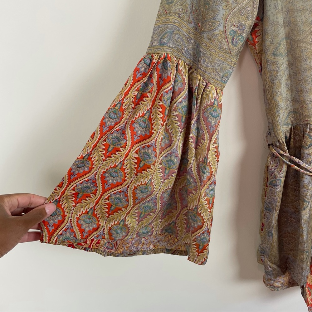 Karma Highway Boho Mixed Print Kimono Romper - Picture 13 of 15